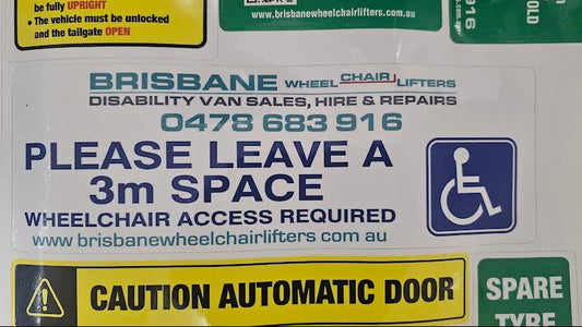Rear Door Wheelchair Sticker