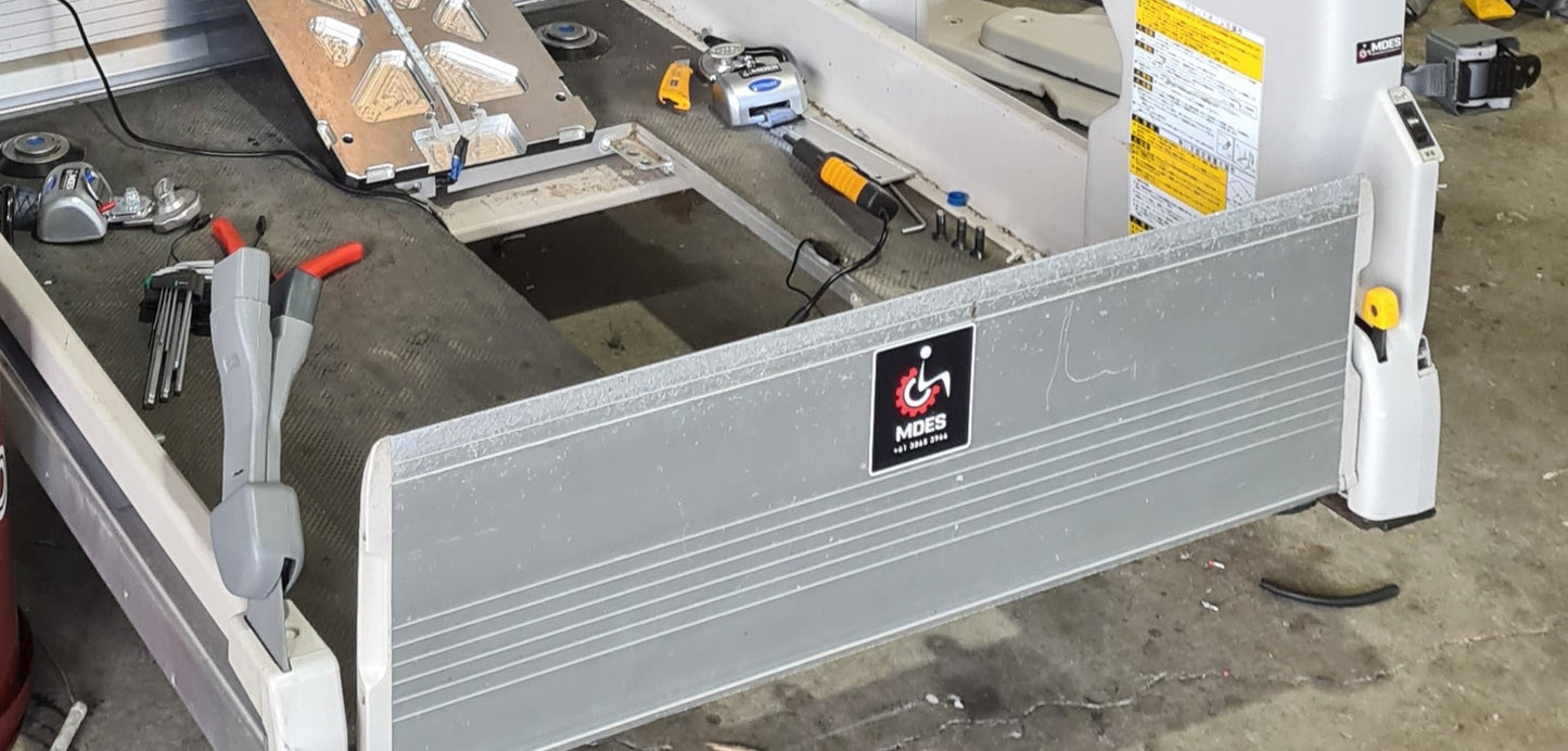 Toyota Hiace  Welcab Roll Stop Mechanism